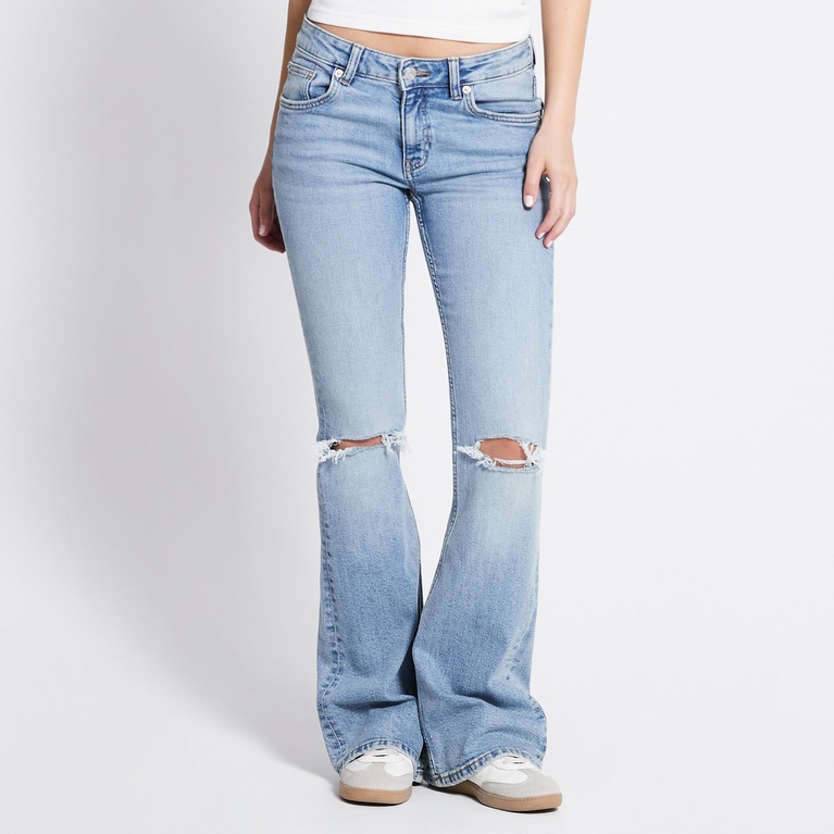 Low waist bootcut jeans "Low Boot" Light heavy worn